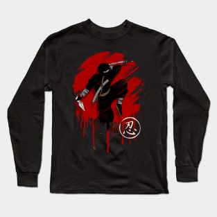 Ninja Japanese Martial Artist Long Sleeve T-Shirt